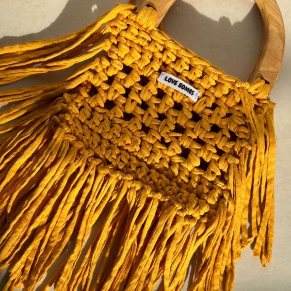 Bolsa Mostaza Mini con Barbitas