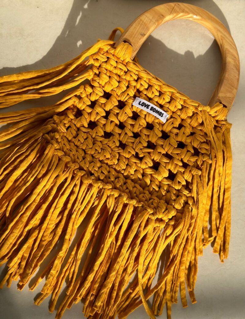 Bolsa Mostaza Mini con Barbitas