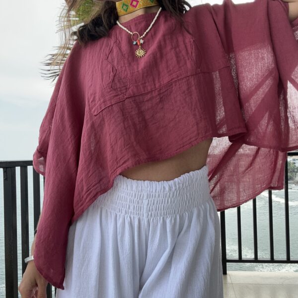 Blusa Arrecife Rosa Quemado