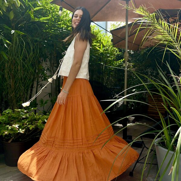 Falda Sol Naranja