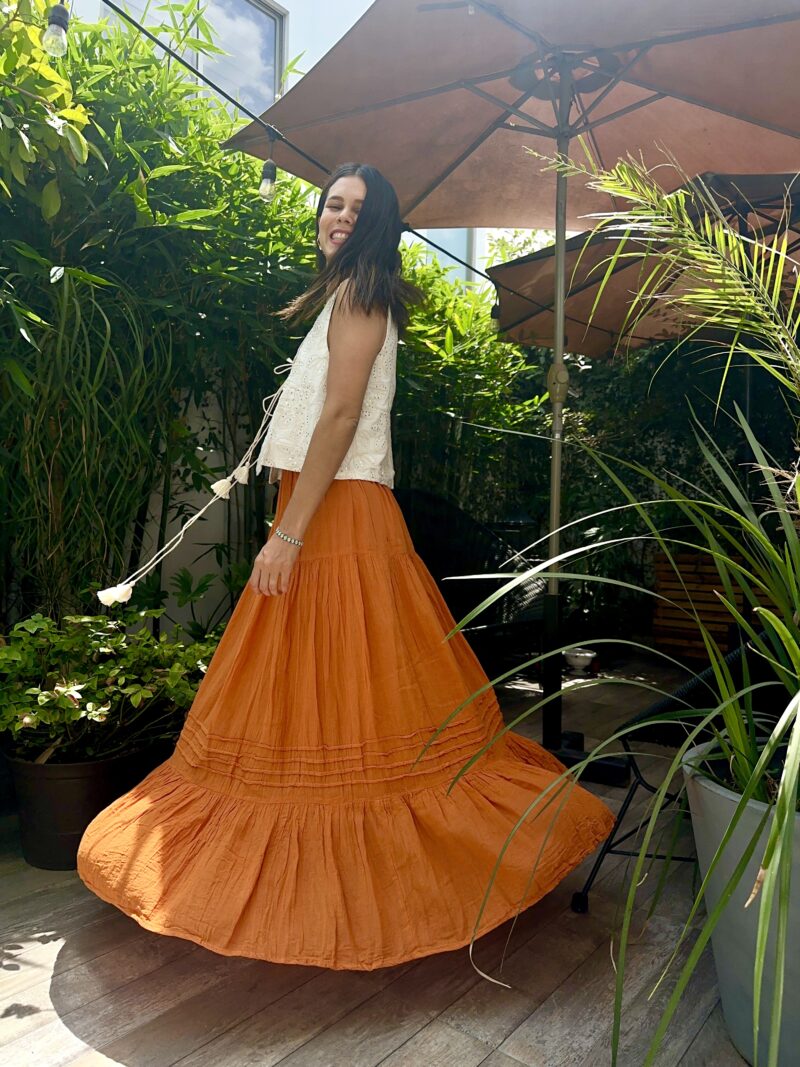 Falda Sol Naranja