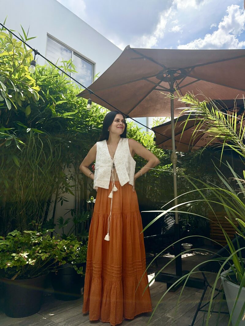 Falda Sol Naranja - Imagen 2