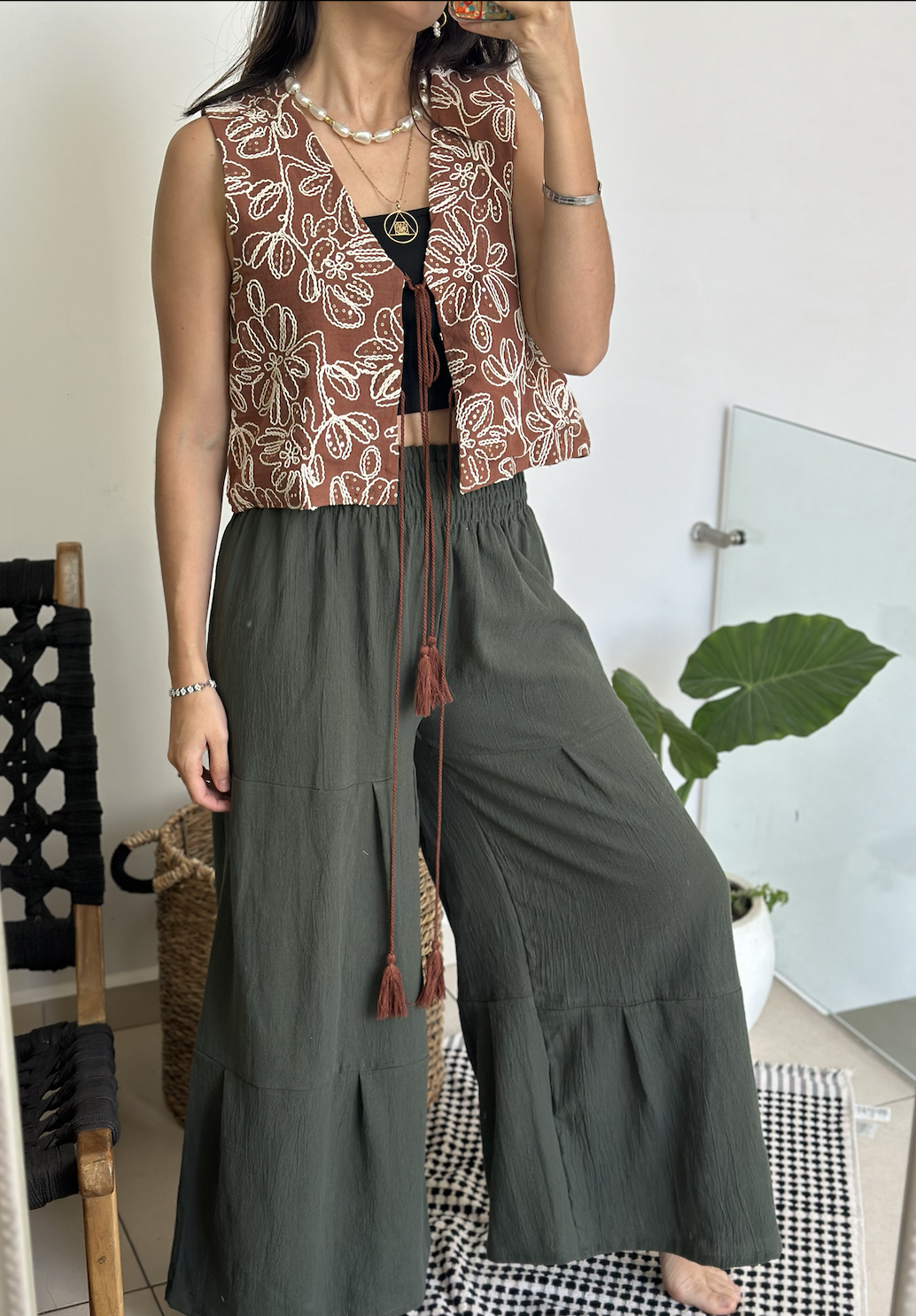 Pantalón Aura Verde Militar