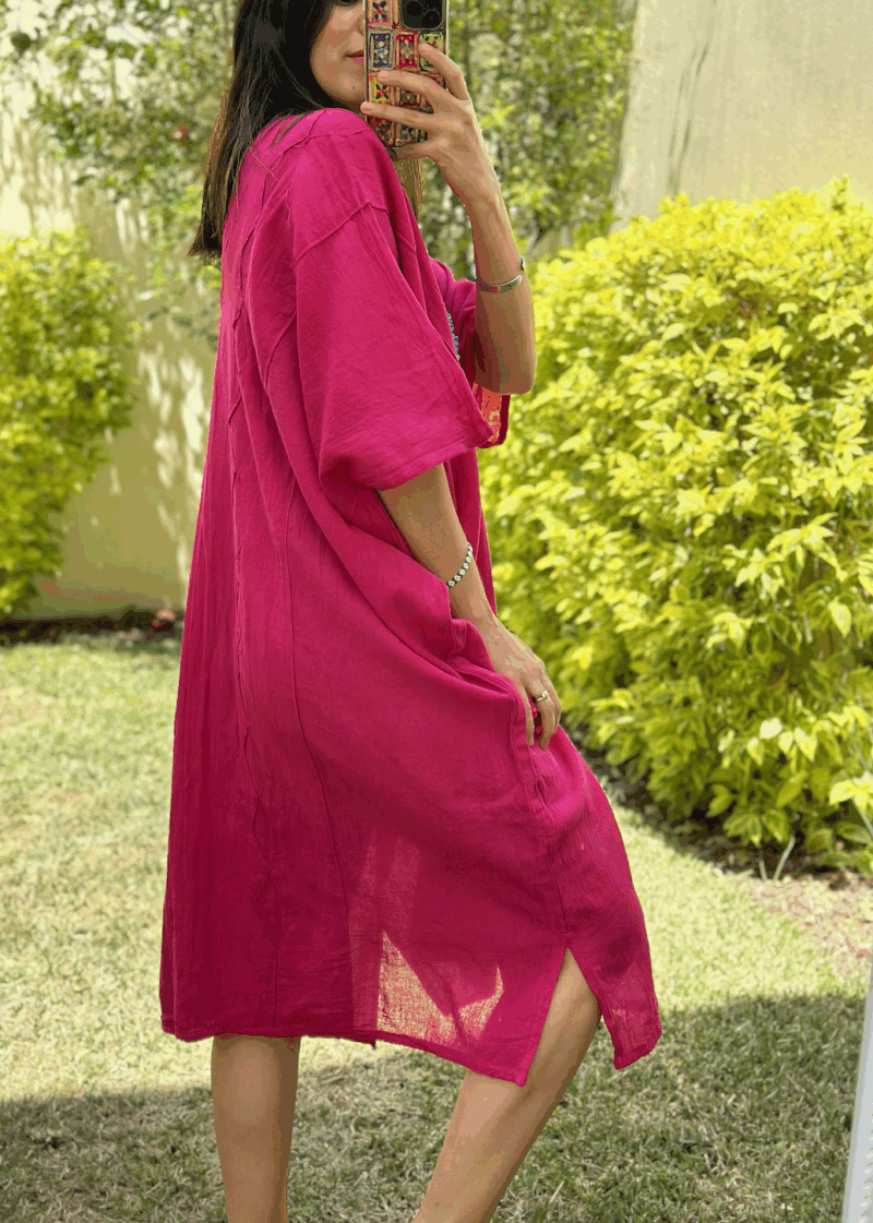 Vestido Mita Fucsia - Imagen 3