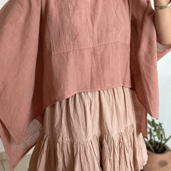 Blusa Arrecife Palo de Rosa