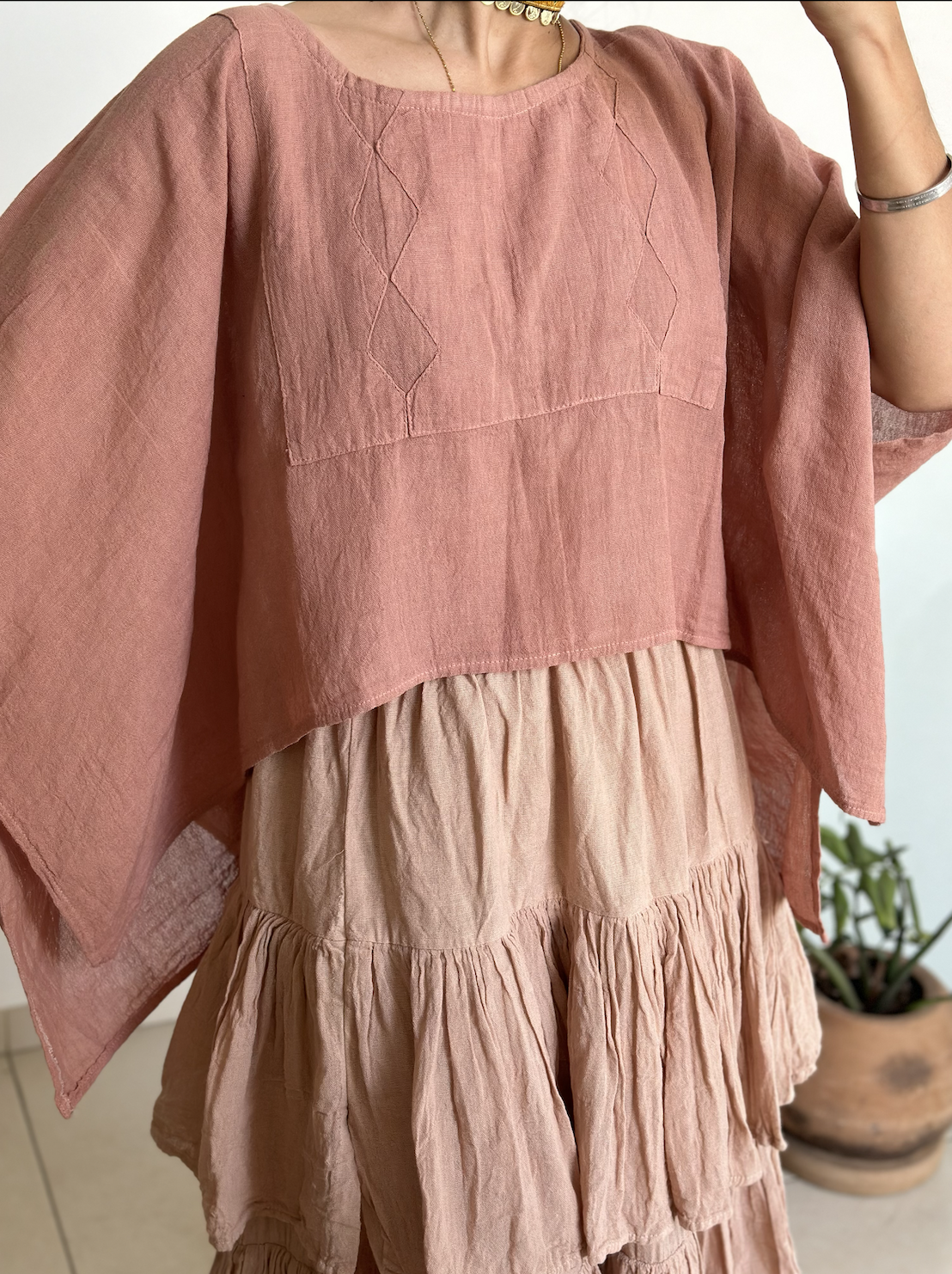 Blusa Arrecife Palo de Rosa