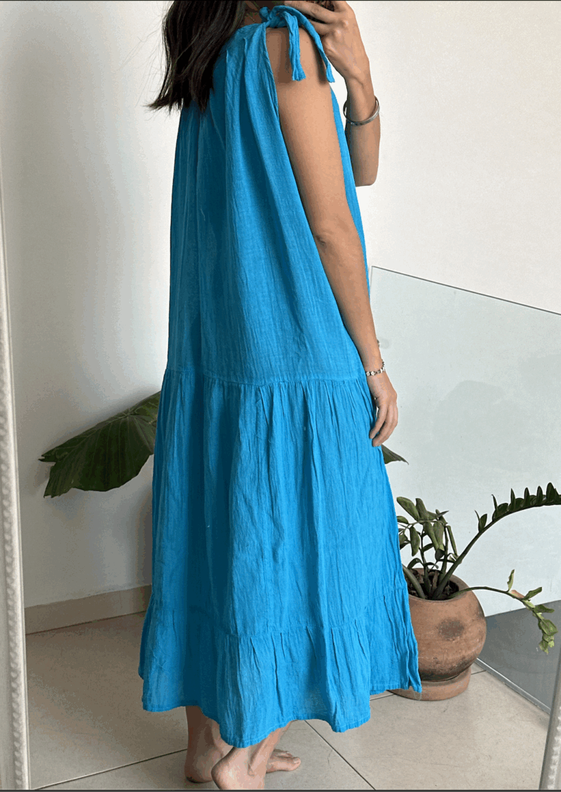 Vestido Grecia Azul Cielo - Imagen 3
