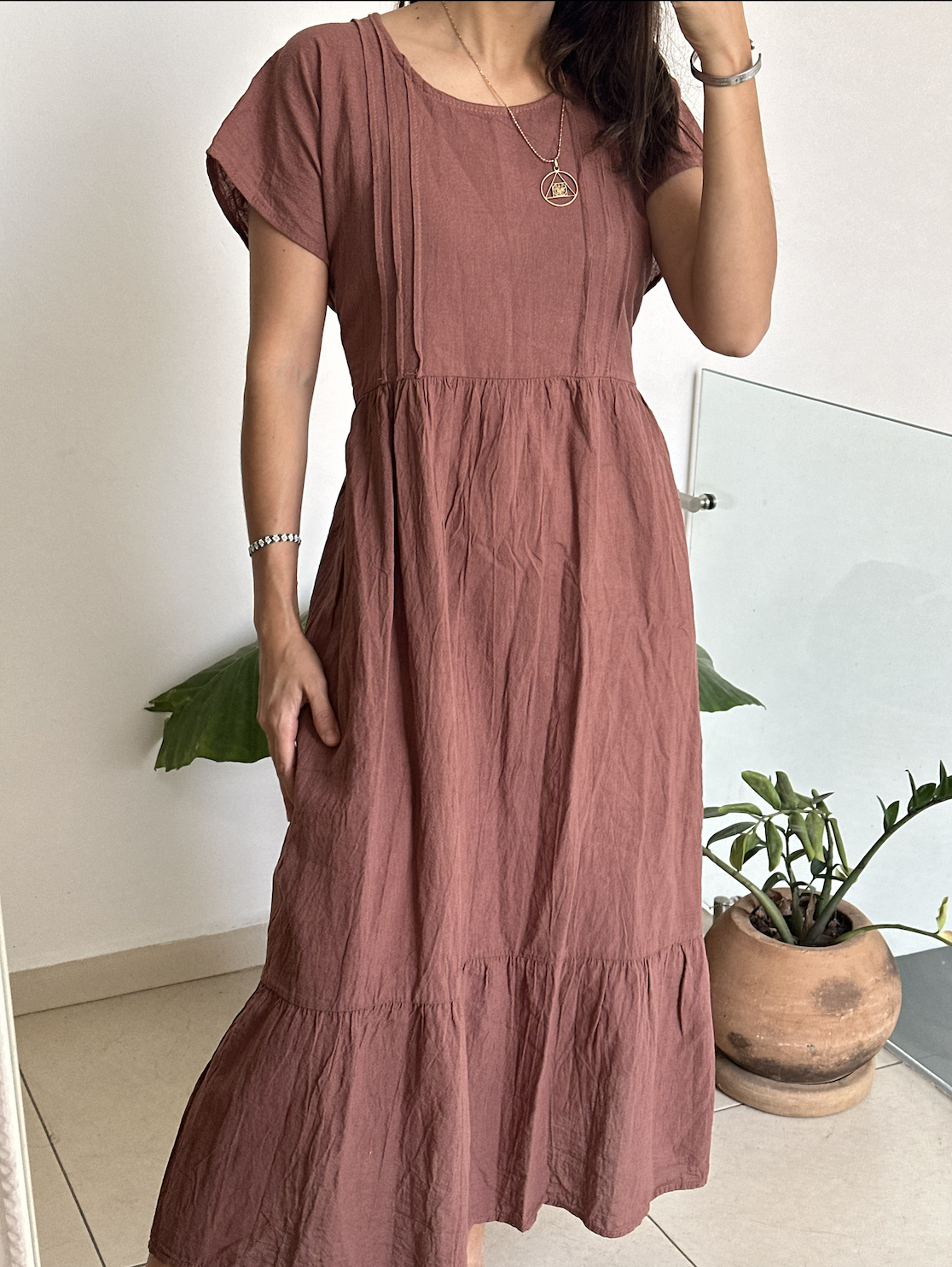 Vestido Orquidea Tabaco