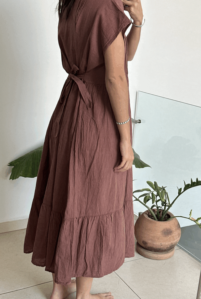 Vestido Orquidea Tabaco - Imagen 2