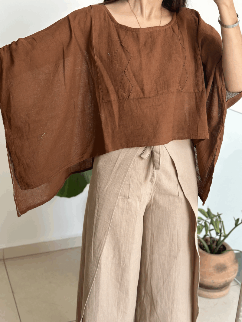 Blusa Arrecife Cafe