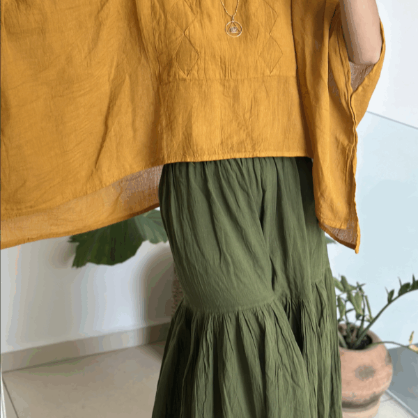 Blusa Arrecife Mostaza