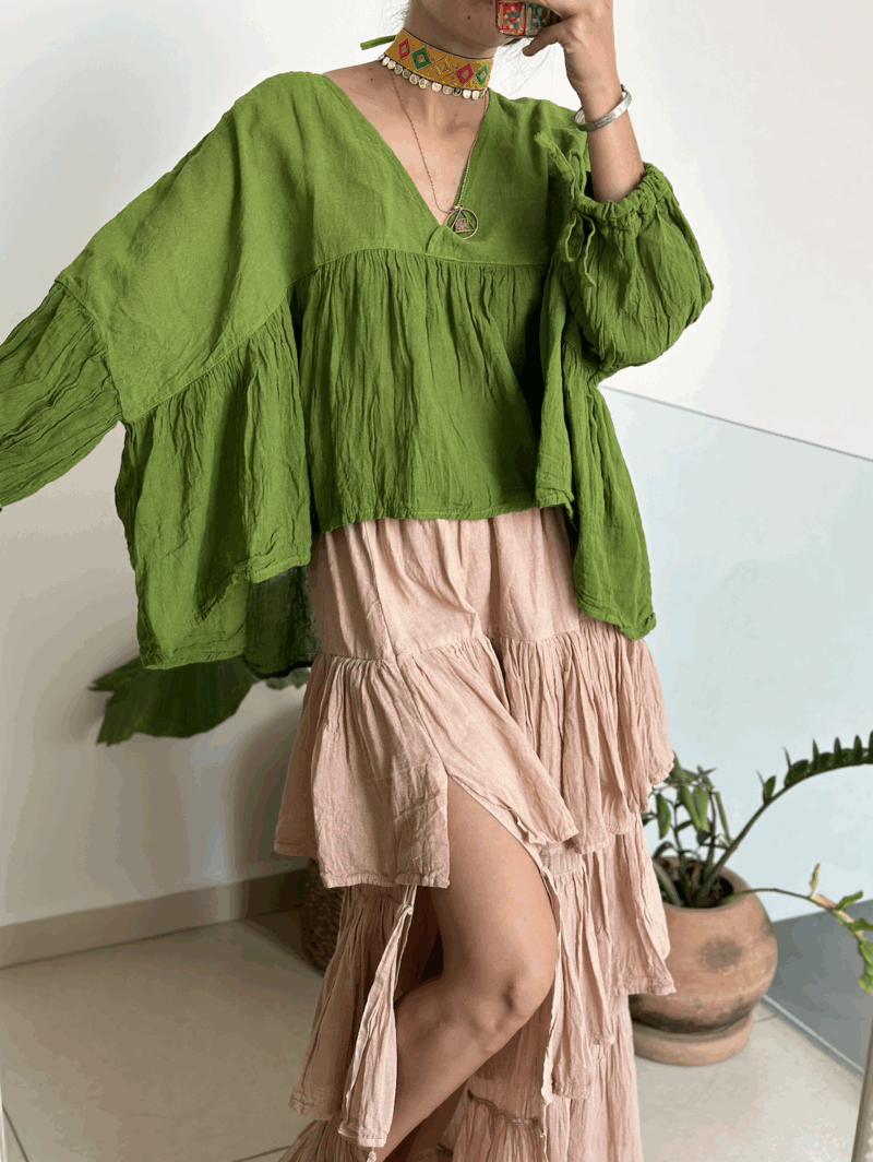 Blusa Luciérnaga Verde