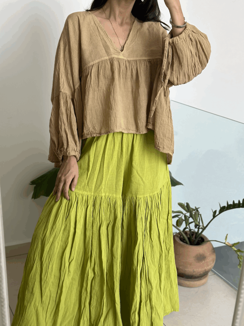 Blusa Luciérnaga Pistache