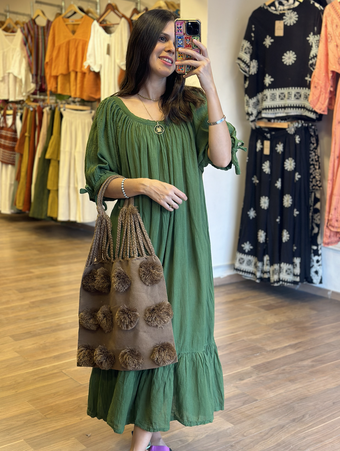Vestido Afrodita Verde Militar