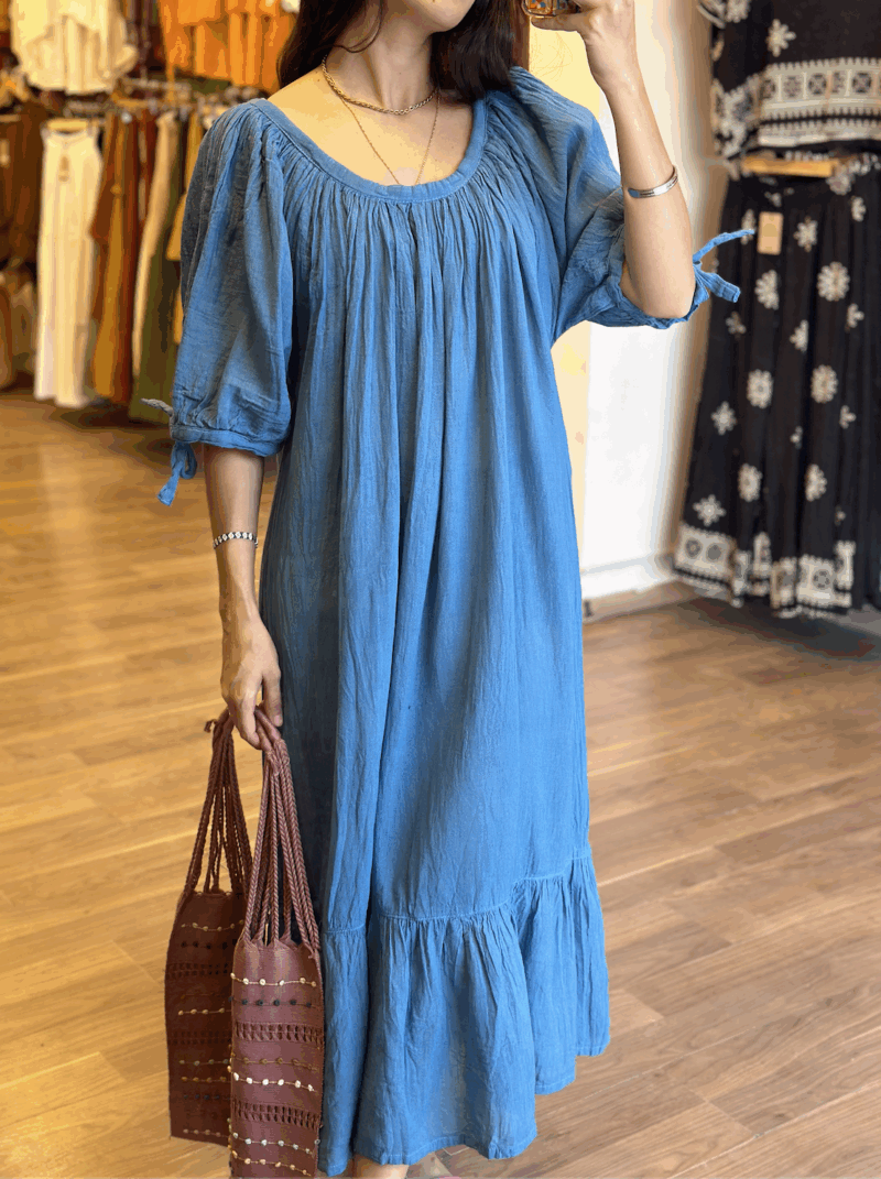 Vestido Afrodita Azul Royal