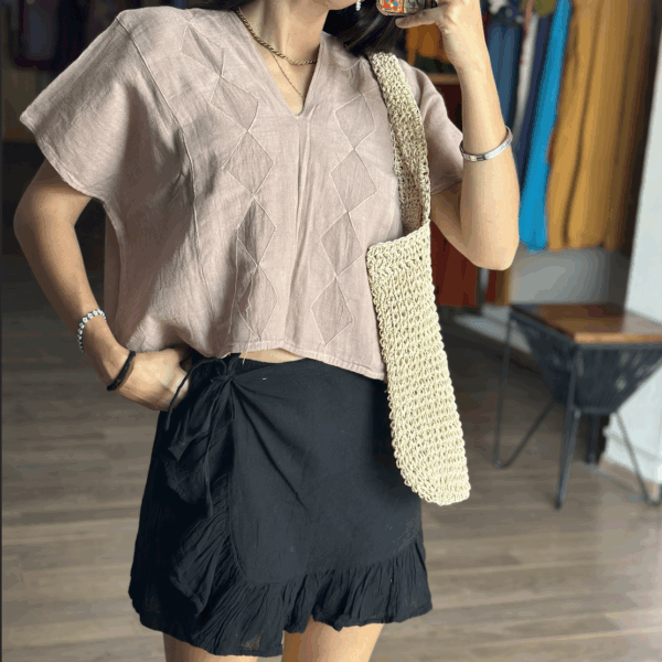Falda Short Lucia Negra