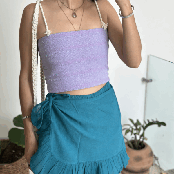 Falda Short Lucia Aqua