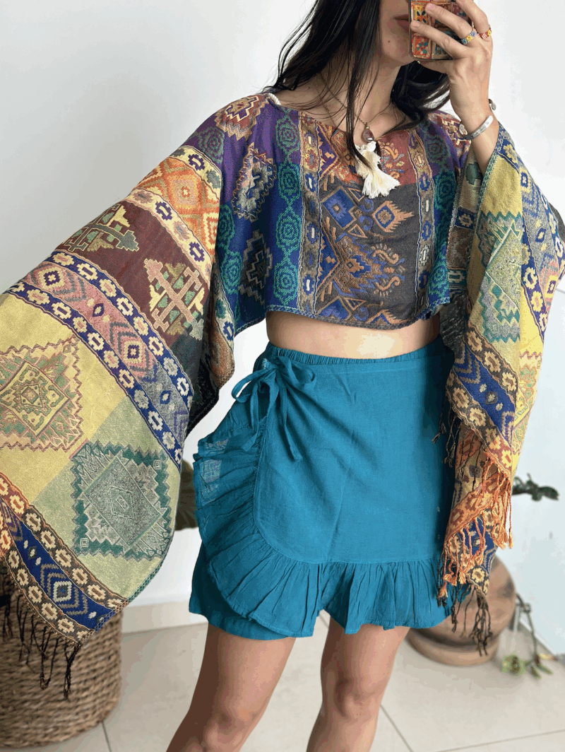 Falda Short Lucia Aqua - Imagen 3