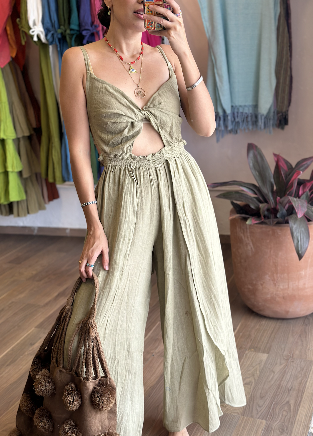 Jumpsuit Girasol Verde Seco