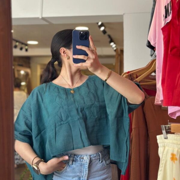 Blusa Arrecife Azul Petroleo