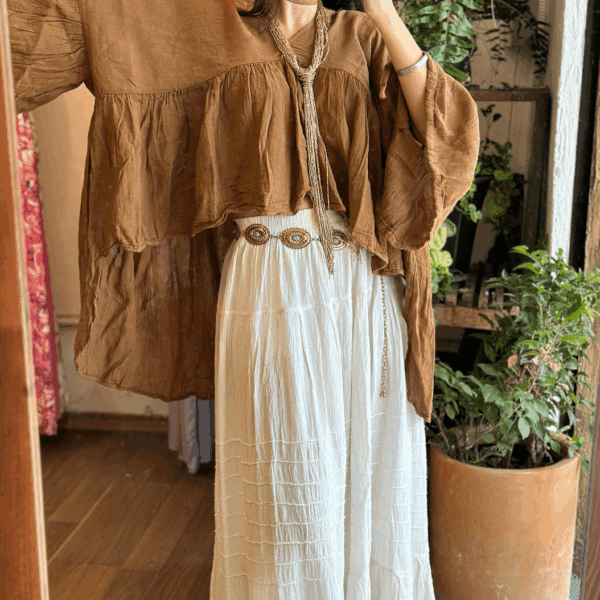Blusa Luciérnaga Café