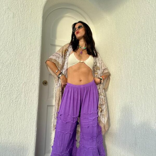 Pantalon Diente de Leon Morado