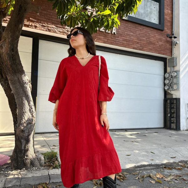 Vestido María color rojo