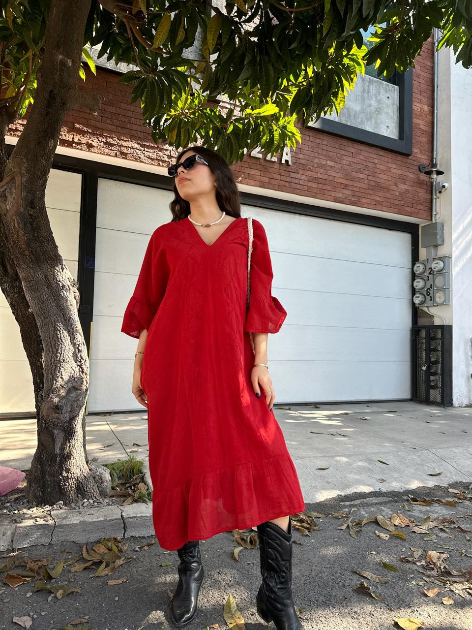 Vestido María color rojo