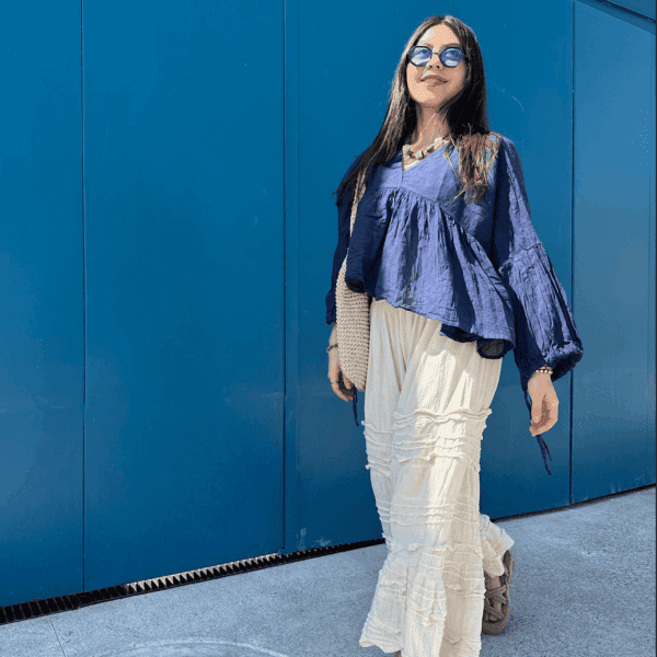Blusa Luciérnaga Azul Marino