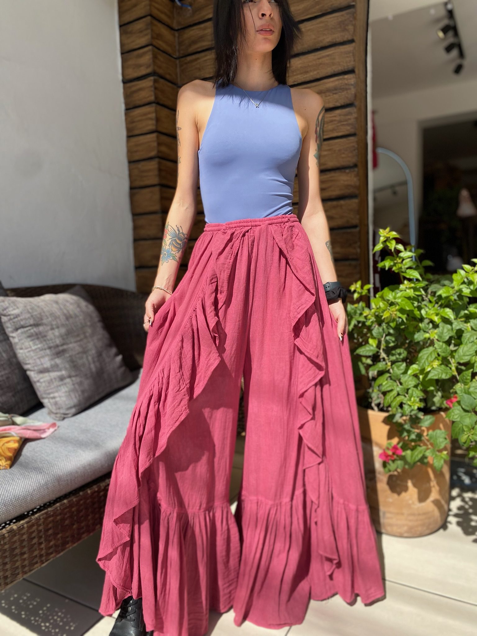 Pantalon Calypso Rosa Ponche