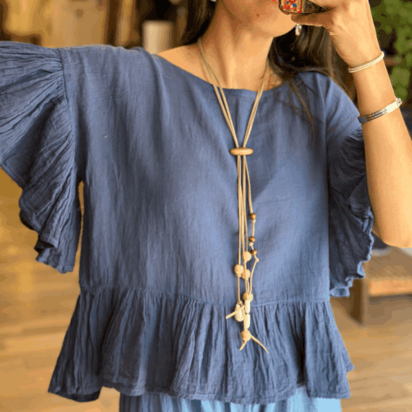 Blusa Brisa  Petroleo