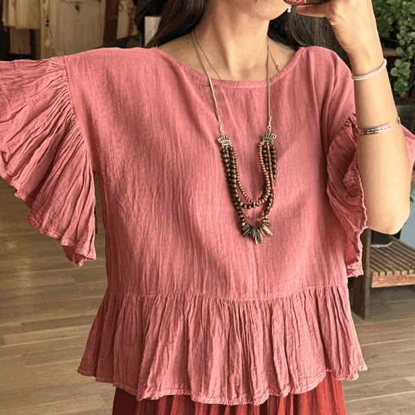 Blusa Brisa Rosa Palo