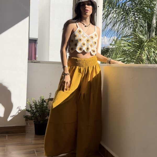Pantalon Aura Mostaza