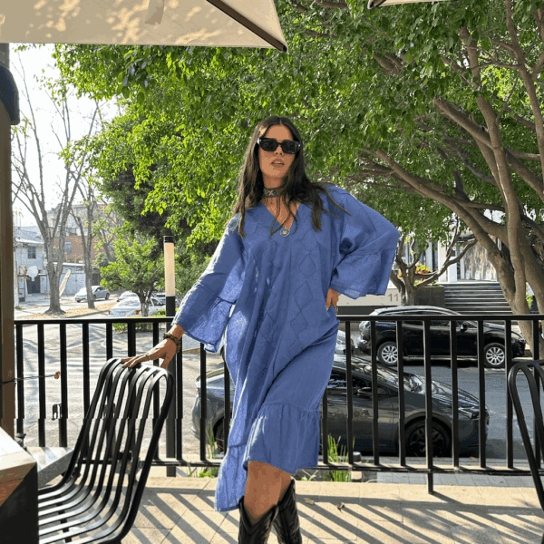 Vestido María Azul Rey