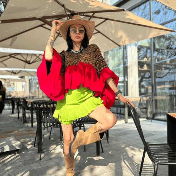 Falda Short Lucia Verde Limon