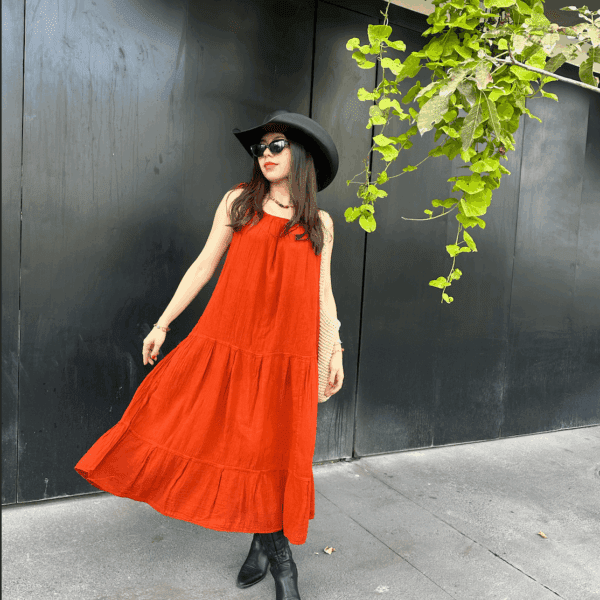Vestido Grecia Ladrillo