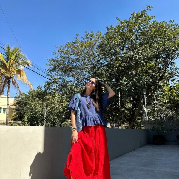 Falda Sol Roja