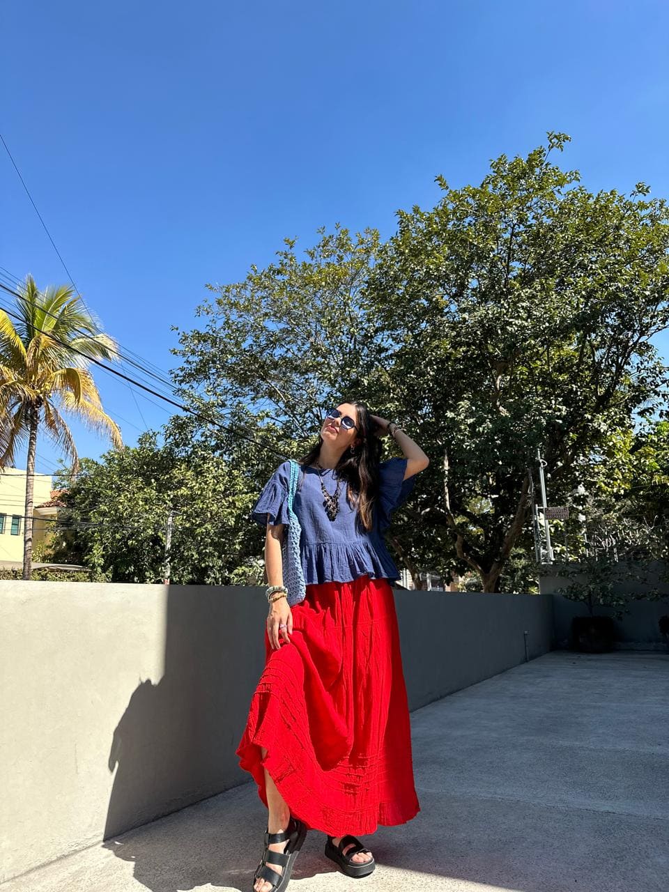 Falda Sol Roja