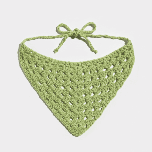 Bandana Crochet Verde