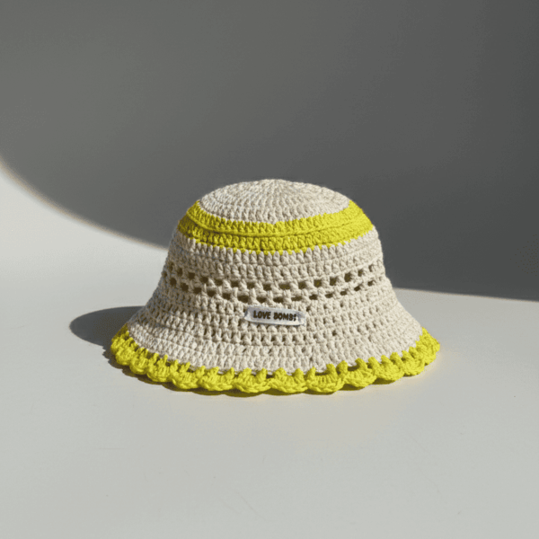 Bucket Hat Crudo/Amarillo