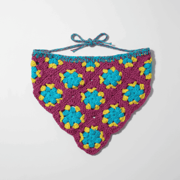 Bandana Crochet Flores
