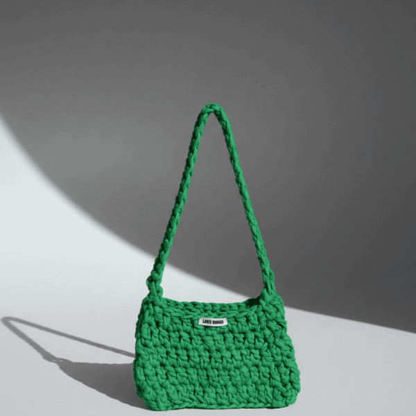 Bolsa crochet verde