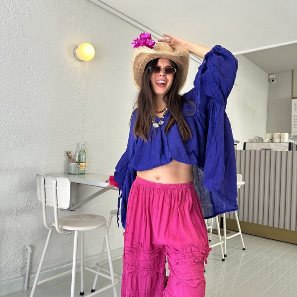 Blusa Luciernaga Azul Rey