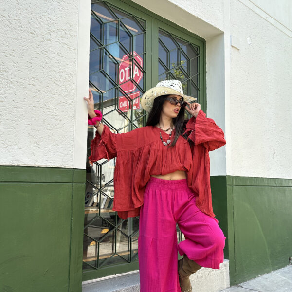 Pantalon Aura Fucsia