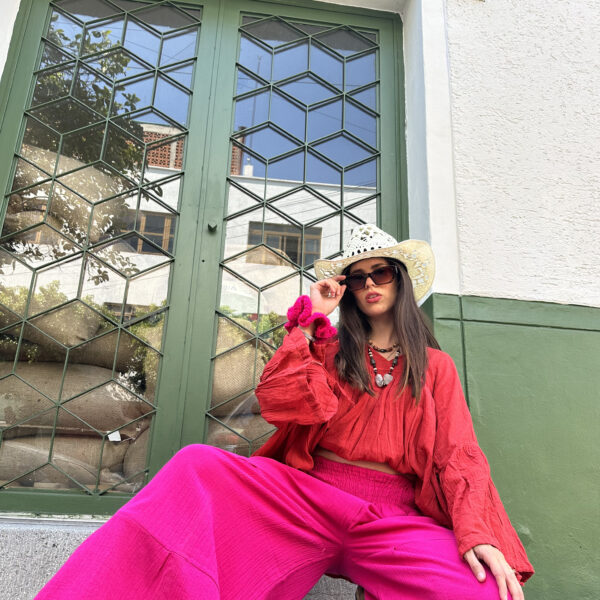 Blusa Luciernaga Rojo Quemado