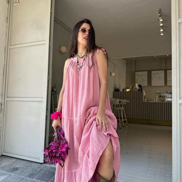 Vestido Grecia Rosa
