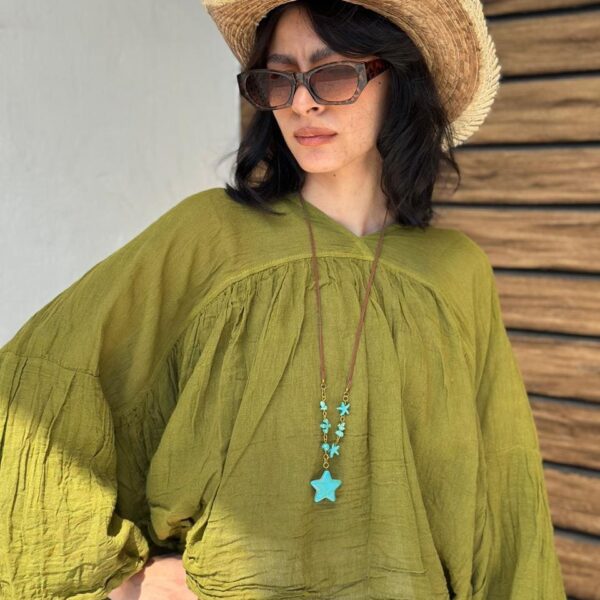 Blusa Luciernaga Verde Seco
