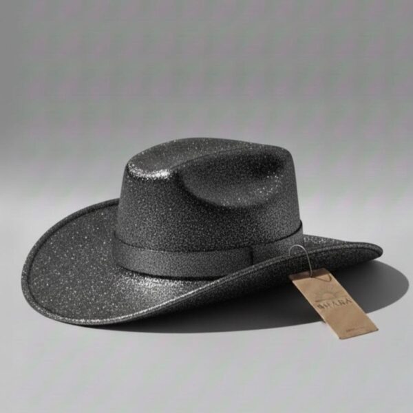 Sombrero De Brillos Negro