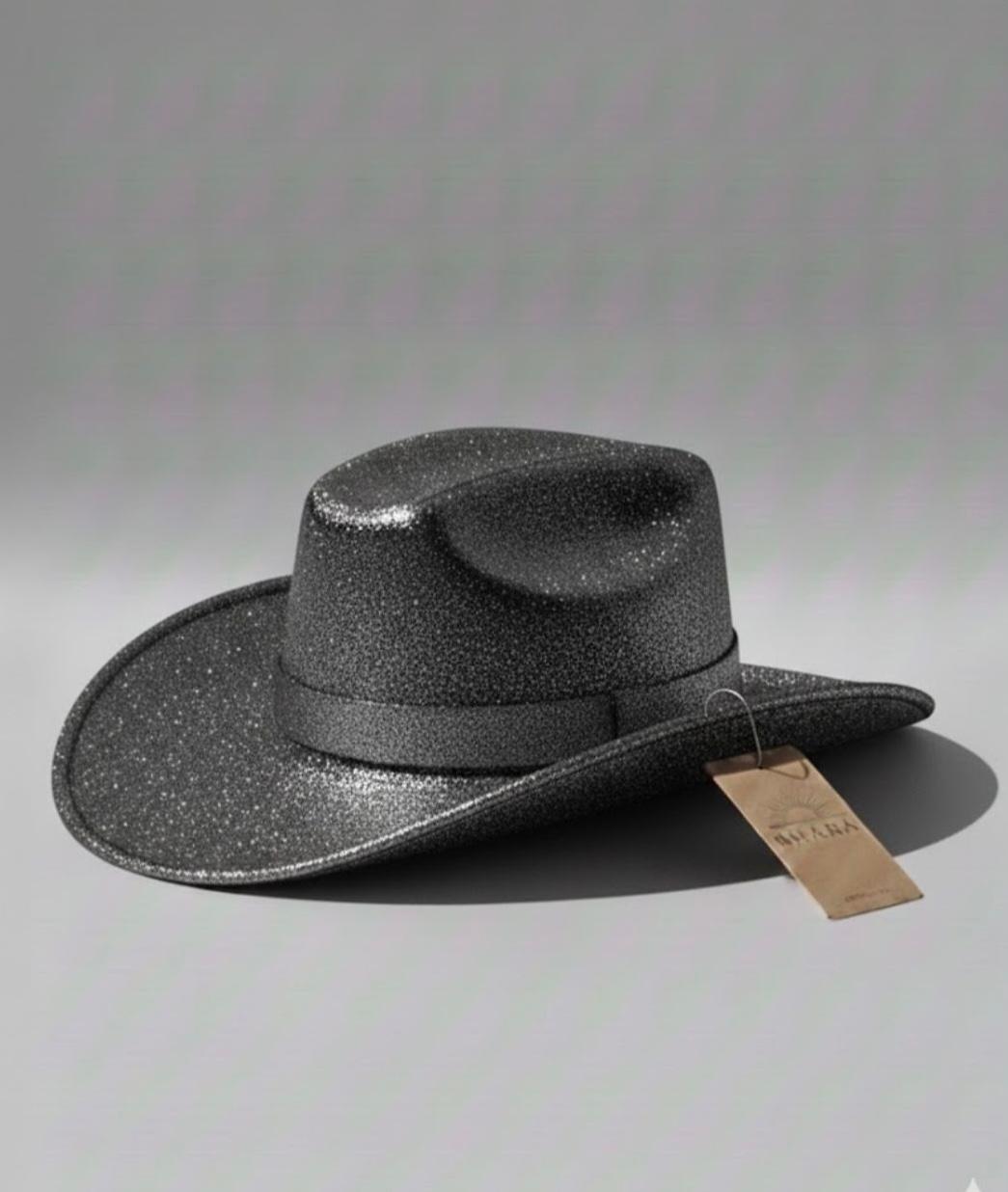 Sombrero De Brillos Negro