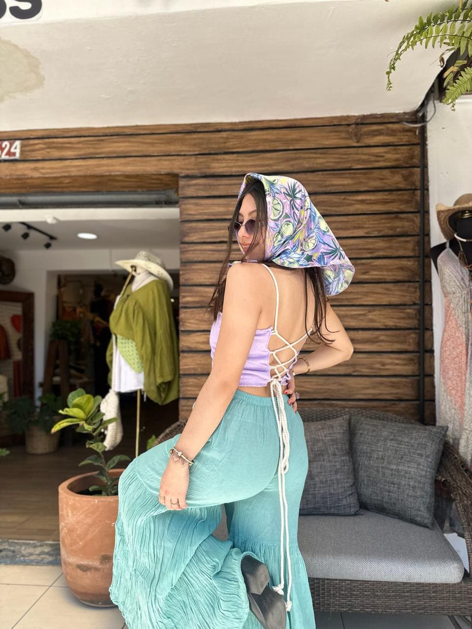 Top Malu Lila - Imagen 4
